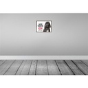 [LA-137913] Blechschild 30x40 cm Pudel hier wache ich eigene Gefahr Tier Haustier Hund Bild 2