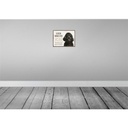 [LA-137914] Blechschild 30x40 cm Pudel hier wache eigene Gefahr Tier Haustier Hund Bild 2