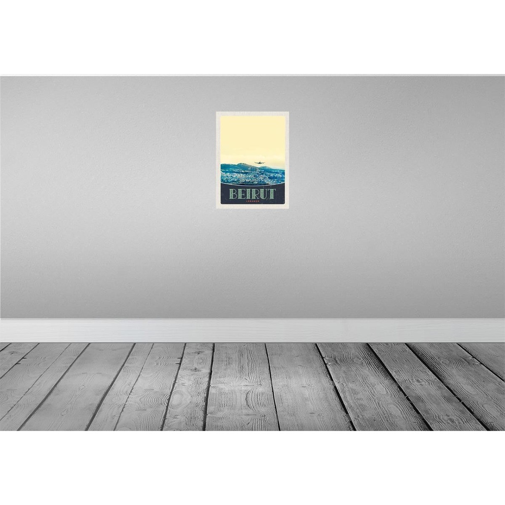[LA-137952] Blechschild 40x30 cm Beirut Hauptstadt Libanon Bildmotiv Reisemotiv Abenteuer Reisen Straße Stadt Urlaub Bild 2