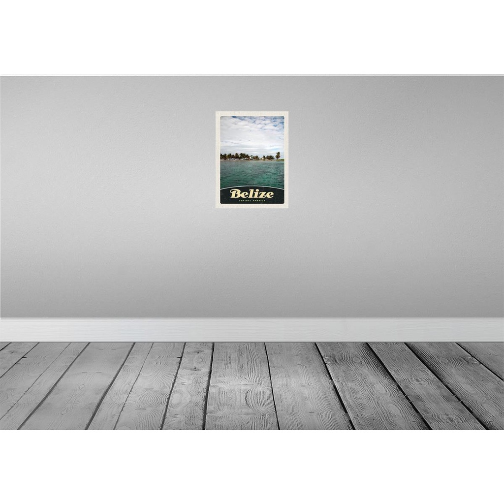 [LA-137953-H] Holzschild 40x30 cm Belize Central Amerika Strand Bildmotiv Reisemotiv USA Bild 2