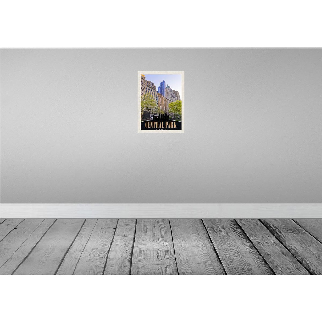 [LA-137981] Blechschild 40x30 cm Central Park Amerika USA Urlaub New York Hochhaus Bildmotiv Reisemotiv Abenteuer Reisen Bild 2