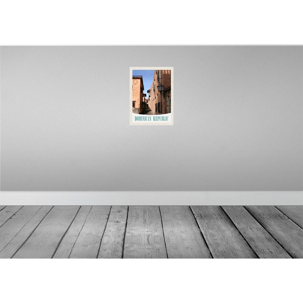 [LA-137987] Blechschild 40x30 cm Dominikanische Republik Altstadt Bildmotiv Reisemotiv Abenteuer Reisen Urlaub Bild 2