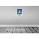 [LA-137988] Blechschild 40x30 cm Dubai Afrika Strand Meer Hochhaus Bildmotiv Reisemotiv Abenteuer Reisen Urlaub Bild 2