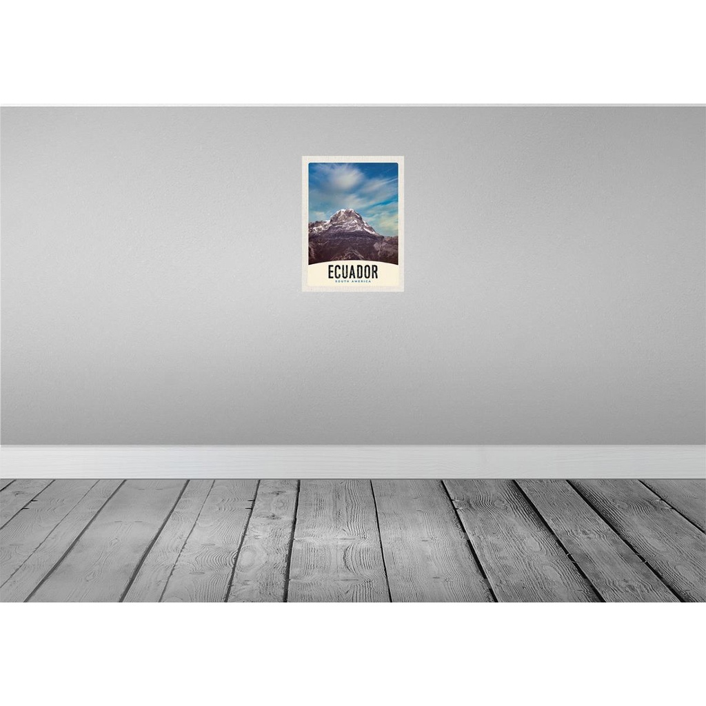[LA-138008] Blechschild 40x30 cm Ecuador Süd USA Urlaub Amerika Gebirge Schnee Bildmotiv Reisemotiv Abenteuer Reisen Bild 2