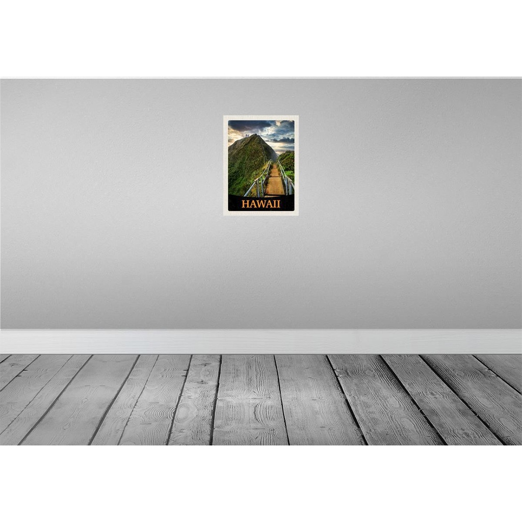 [LA-138015] Blechschild 40x30 cm Hawai Insel Strand Palmen Natur Bildmotiv Reisemotiv Abenteuer Reisen Urlaub Bild 2