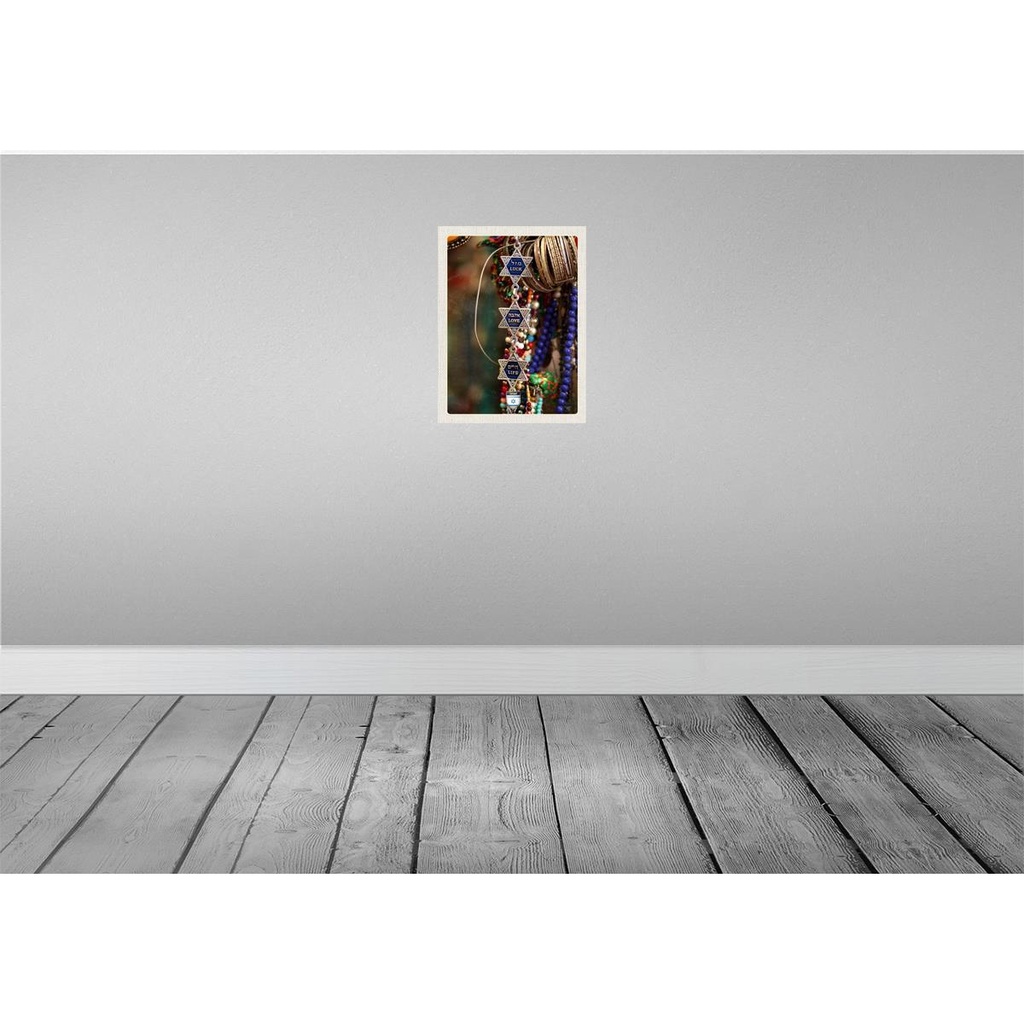 [LA-138018] Blechschild 40x30 cm Ketten Schmuck Israel Glauben Bildmotiv Reisemotiv Abenteuer Reisen Dekoration Urlaub Bild 2