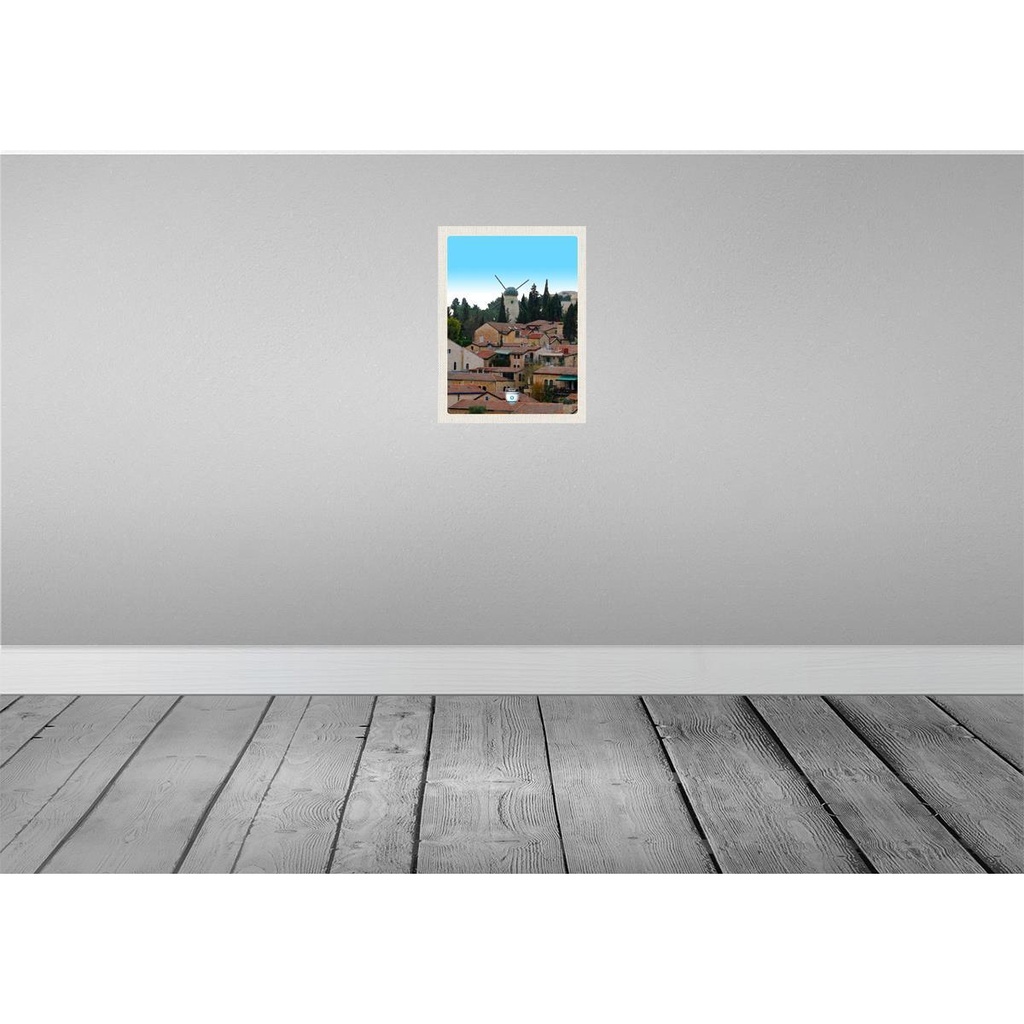 [LA-138020] Blechschild 40x30 cm Israel Stadt Urlaub Windmühle Natur Bildmotiv Reisemotiv Abenteuer Reisen Straße Bild 2