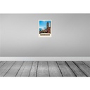 [LA-138026-H] Holzschild 40x30 cm Italien Riviera Meer Stadt Strand Bildmotiv Reisemotiv Europa Bild 2