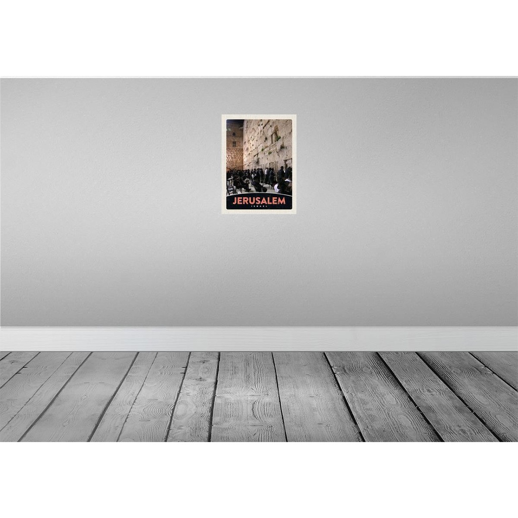 [LA-138033] Blechschild 40x30 cm Jerusalem Israel Urlaub Gebet beten Bildmotiv Reisemotiv Abenteuer Reisen Straße Stadt Bild 2
