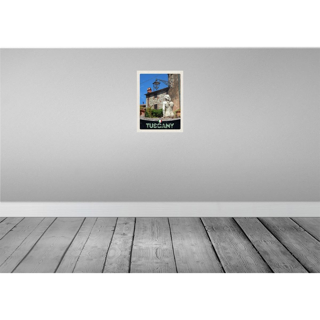 [LA-138042] Blechschild 40x30 cm Toskana Italien Architektur Bildmotiv Reisemotiv Abenteuer Reisen Straße Stadt Urlaub Bild 2
