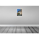 [LA-138042-H] Holzschild 40x30 cm Toskana Italien Architektur Bildmotiv Reisemotiv Straße Stadt Bild 2