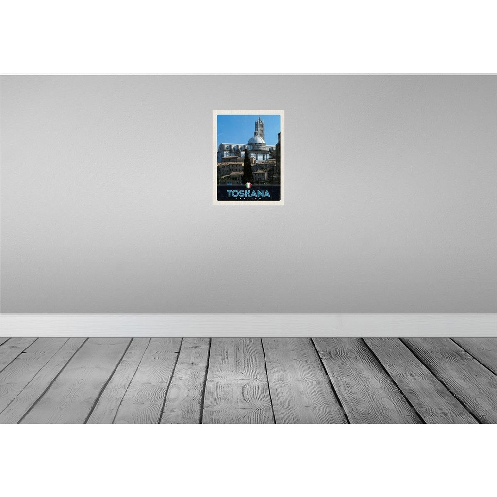 [LA-138068] Blechschild 40x30 cm Toskana Italien Urlaub Wüste Natur Sand Bildmotiv Reisemotiv Abenteuer Reisen Europa Bild 2