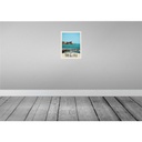 [LA-138072-H] Holzschild 40x30 cm Toskana Italien Häuser Meer Bildmotiv Reisemotiv Straße Stadt Bild 2