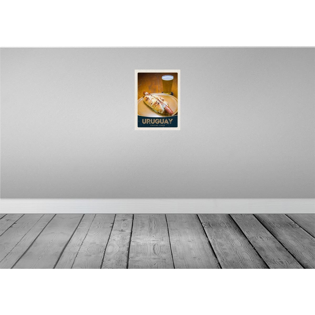 [LA-138100] Blechschild 40x30 cm Uruguay Süd Reisen Urlaub Amerika Tipical Food Bildmotiv Reisemotiv Essen Trinken Abenteuer Bild 2