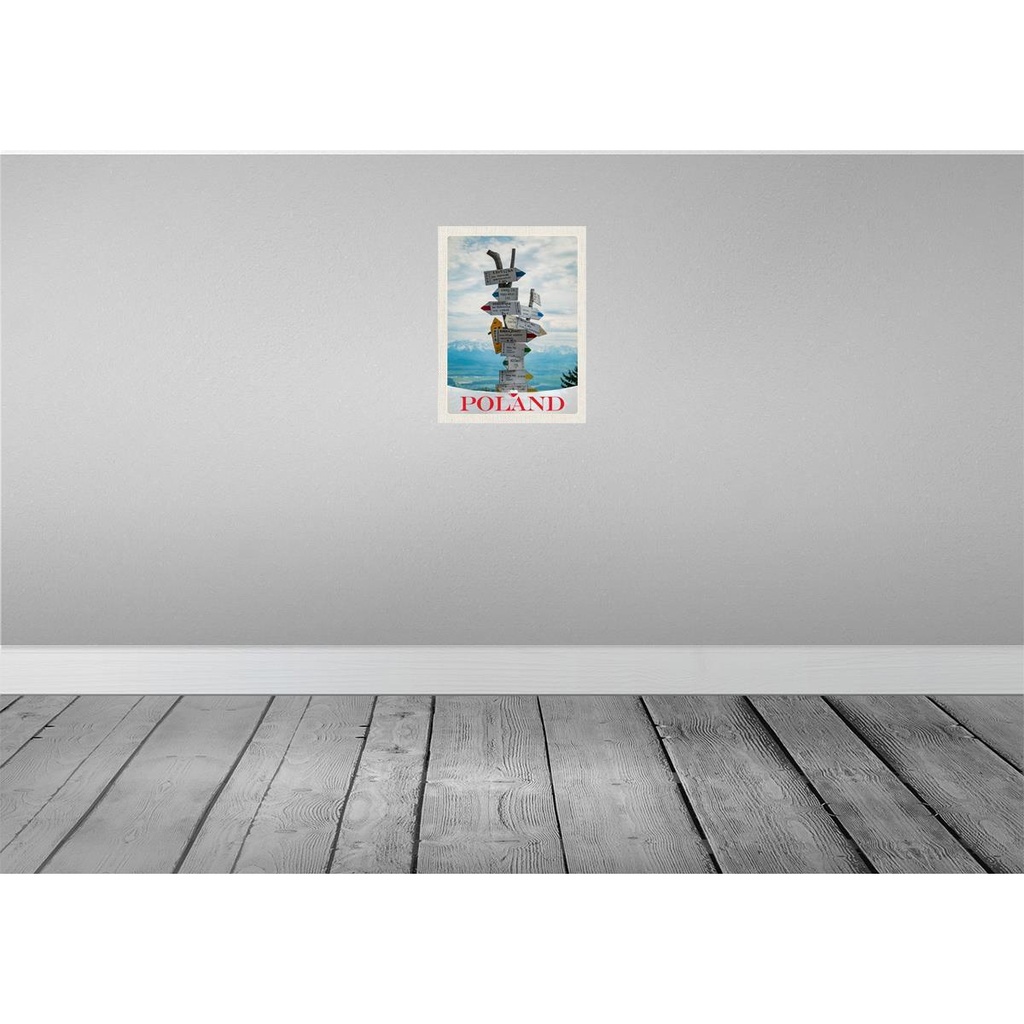 [LA-138130] Blechschild 40x30 cm Polen Stadt Europa Berge Bildmotiv Reisemotiv Abenteuer Reisen Urlaub Bild 2