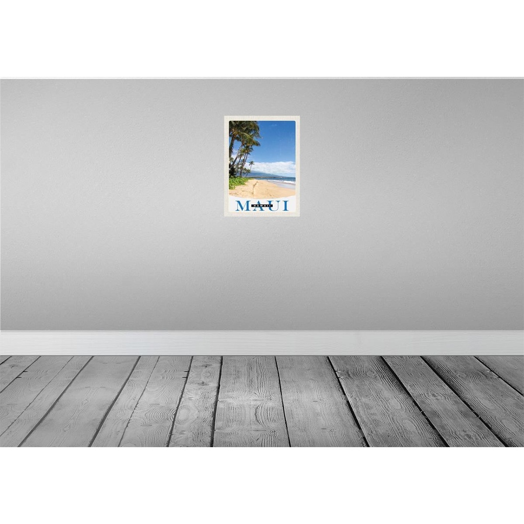 [LA-138132] Blechschild 40x30 cm Maui Hawaii USA Urlaub Insel Strand Wellen Bildmotiv Reisemotiv Abenteuer Reisen Amerika Bild 2
