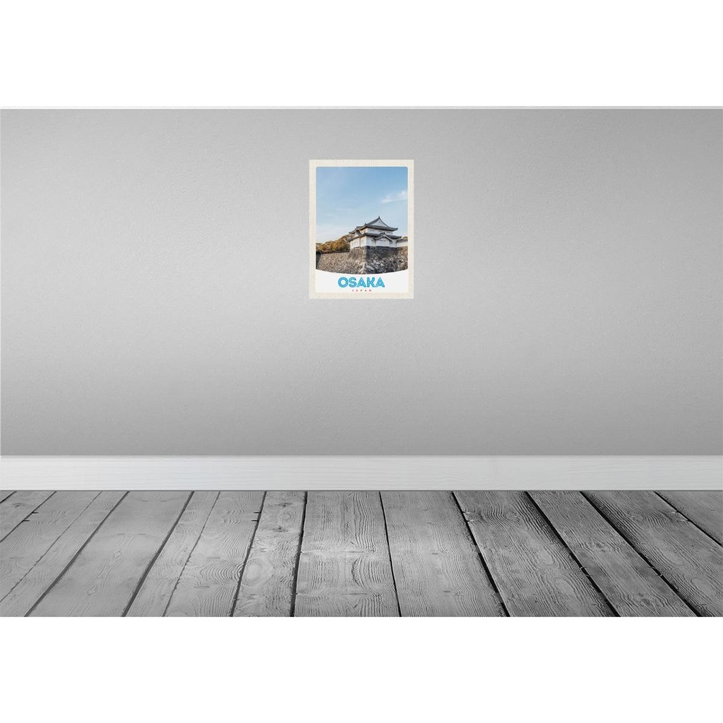 [LA-138142] Blechschild 40x30 cm Osaka Japan Stadt Urlaub Asien Haus Bildmotiv Reisemotiv Abenteuer Reisen Straße Bild 2