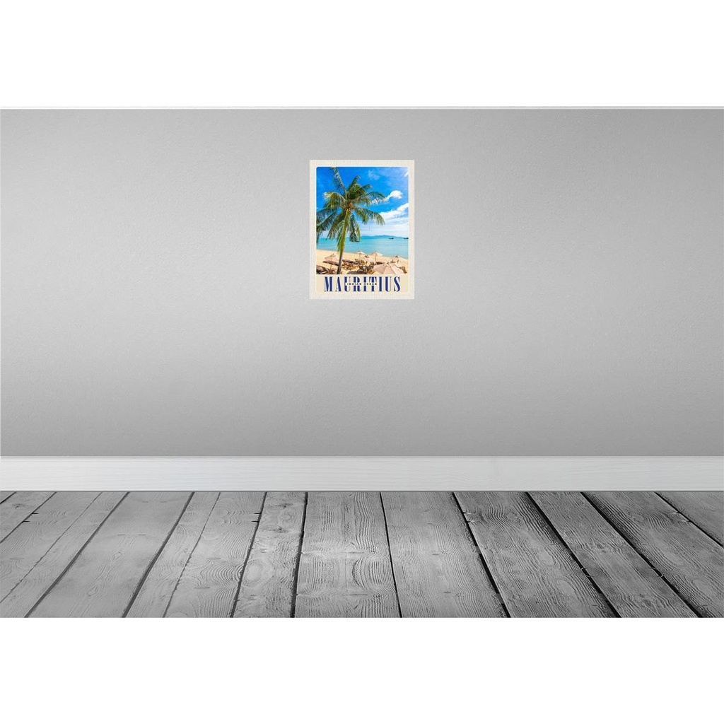 [LA-138144] Blechschild 40x30 cm Mauritius Indischer Ozean Insel Bildmotiv Reisemotiv Abenteuer Reisen Urlaub Bild 2