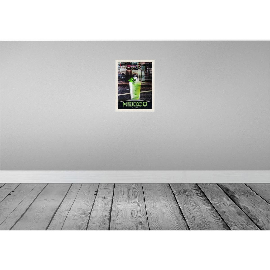 [LA-138152-H] Holzschild 40x30 cm Mexiko USA Amerika Mojito Limette Bildmotiv Reisemotiv Bild 2