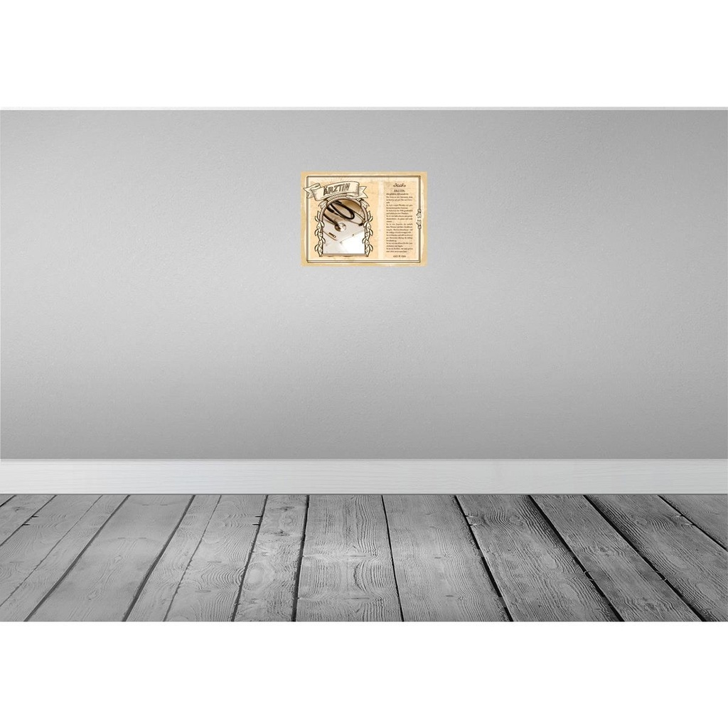 [LA-138164-H] Holzschild 30x40 cm Ärztin Expertin Mut Zuversicht Bild 2
