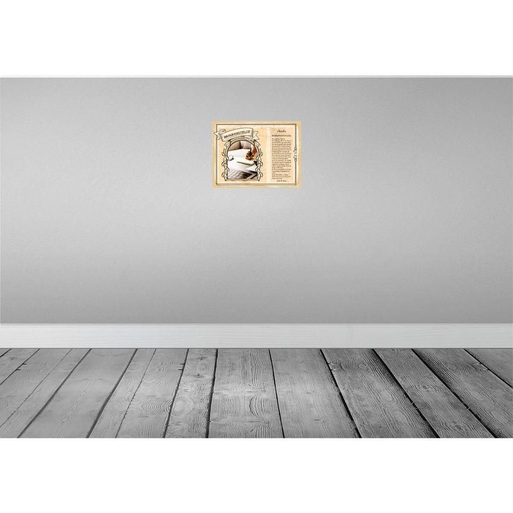 [LA-138168-H] Holzschild 30x40 cm Bankangestellte Konten Überblick Beruf Arbeit Bild 2