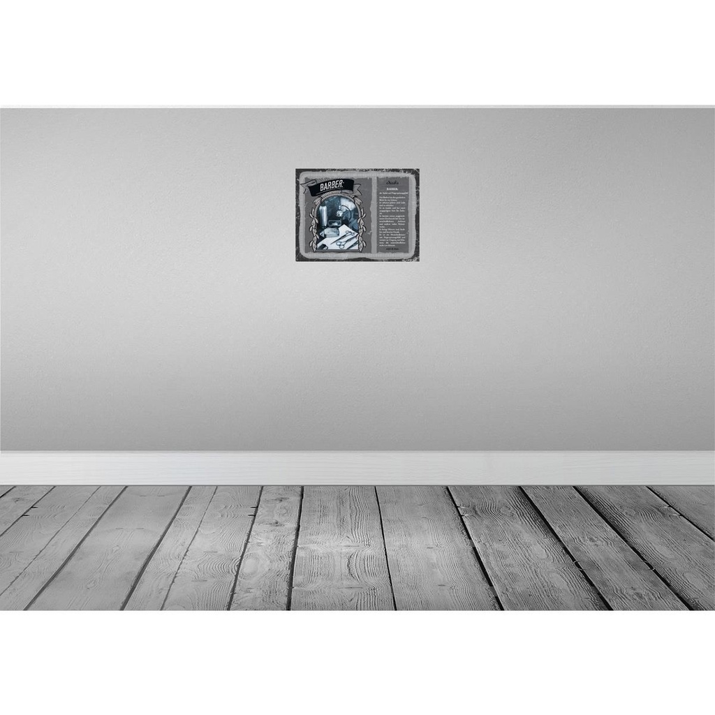 [LA-138170] Blechschild 30x40 cm Barber Stylist kreativ Geschmack Beruf Arbeit Bild 2