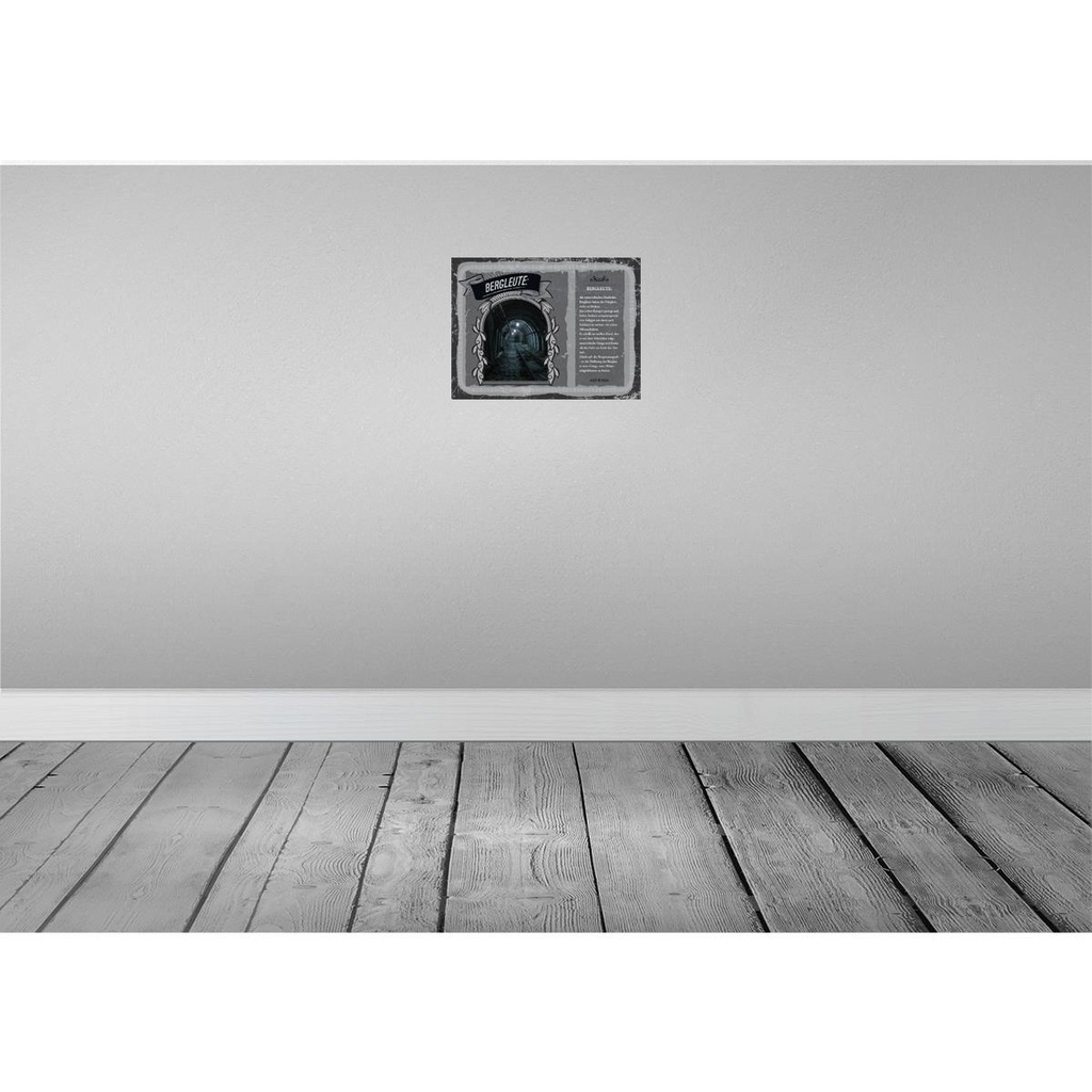 [LA-138173] Blechschild 30x40 cm Bergleute sprengt bohren Berge Beruf Arbeit Spruch Zitat Bild 2
