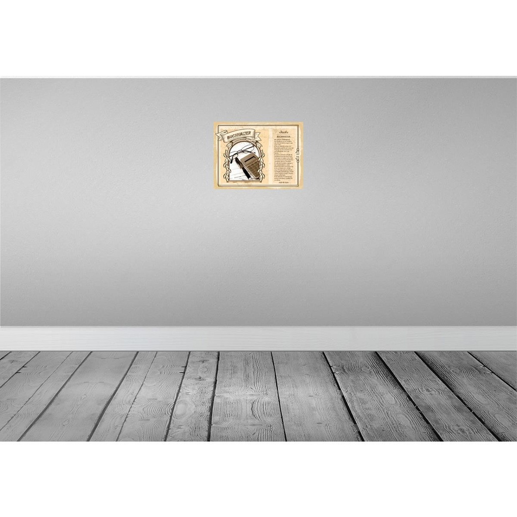 [LA-138182] Blechschild 30x40 cm Buchhalter Zahlenfuchs Kunden Beruf Arbeit Bild 2