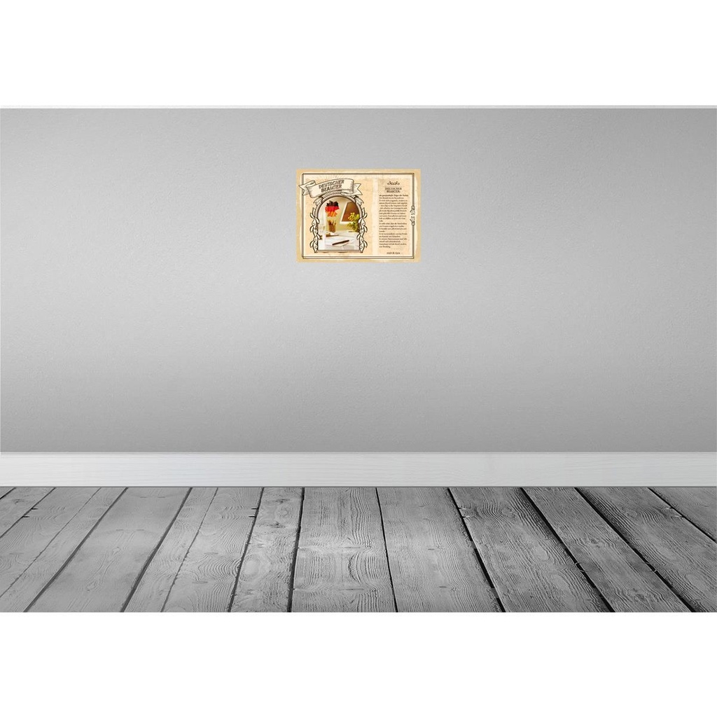 [LA-138188-H] Holzschild 30x40 cm Deutscher Beamter Träger Nation Beruf Arbeit Bild 2