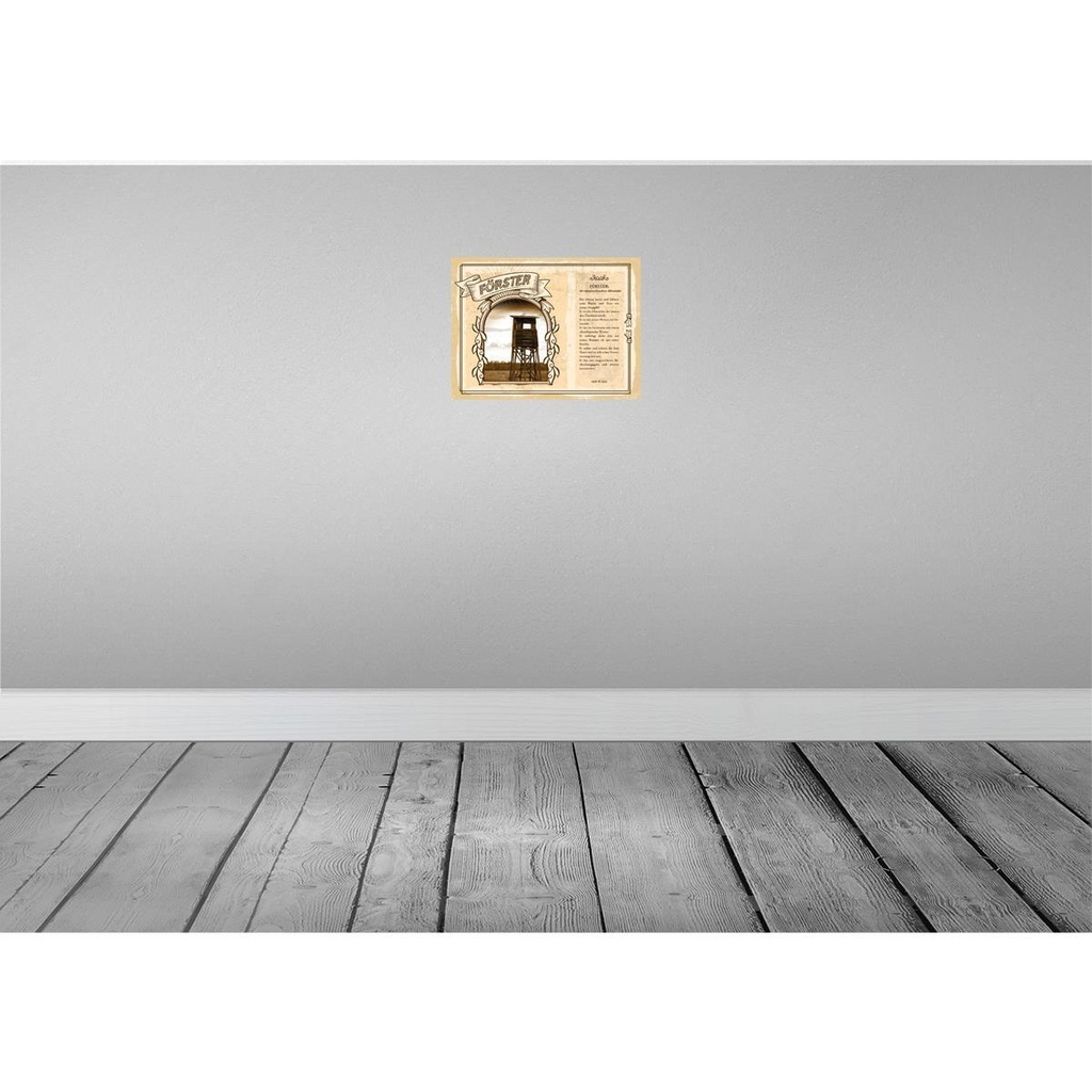 [LA-138205] Blechschild 30x40 cm Förster naturverbundene Allrounder Beruf Arbeit Bild 2