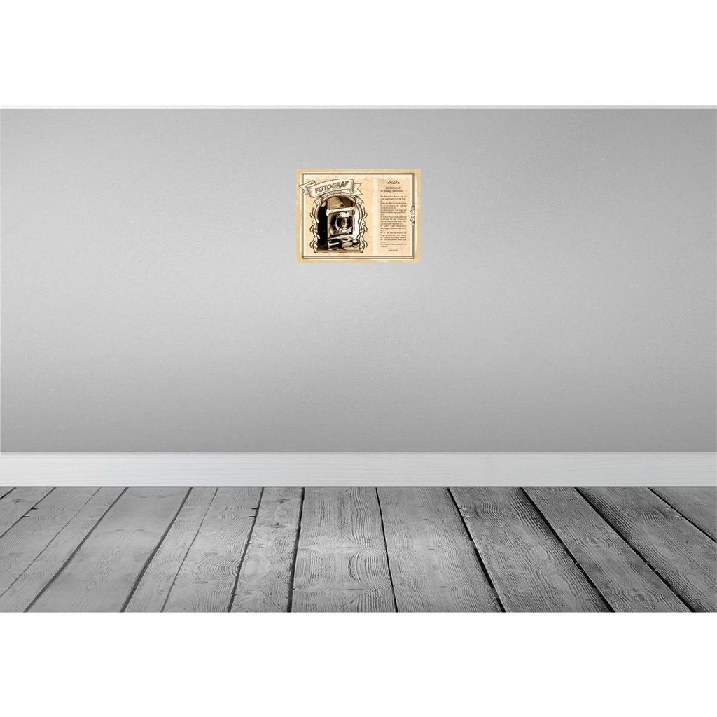 [LA-138206] Blechschild 30x40 cm Fotograf geduldige Individualist Beruf Arbeit Bild 2