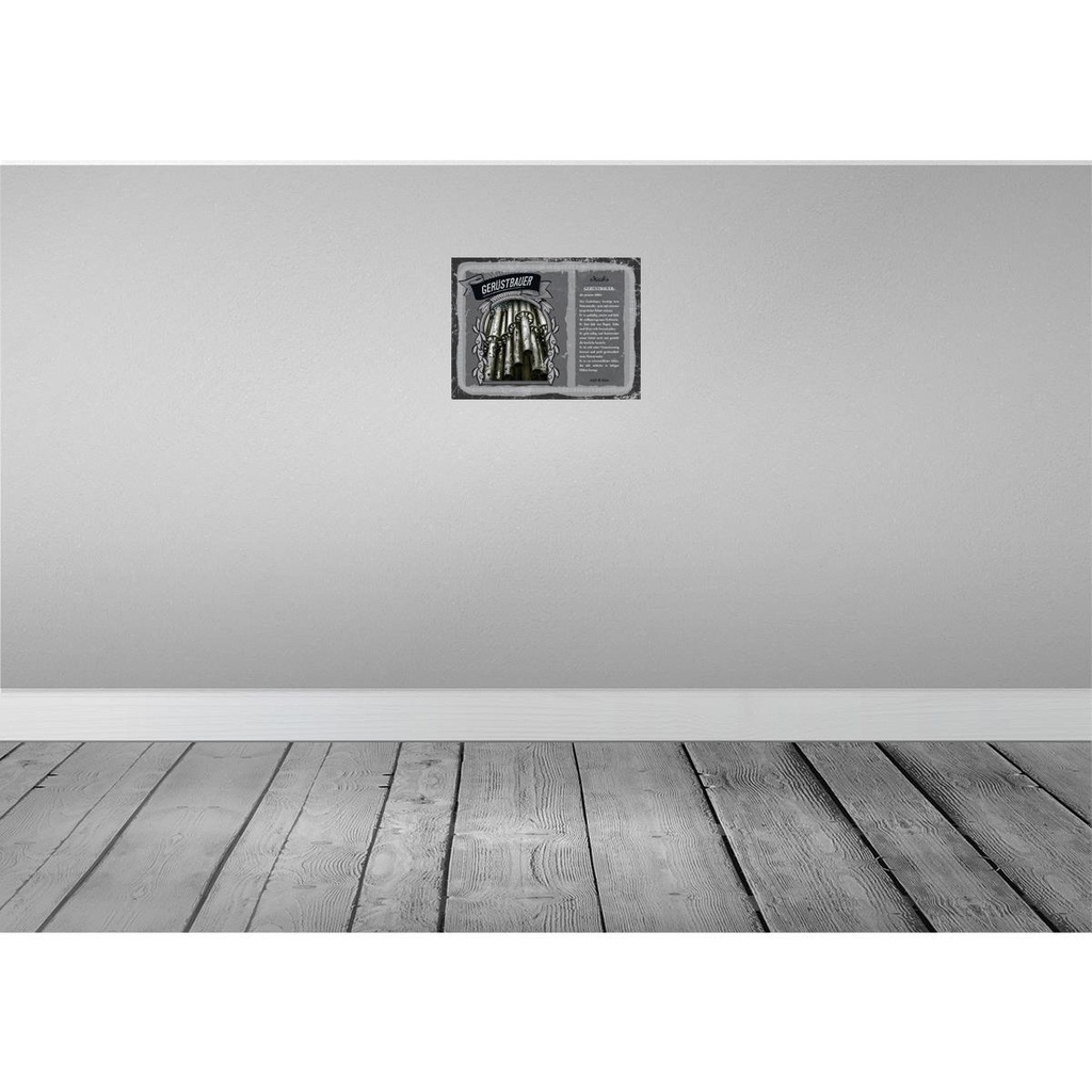 [LA-138213] Blechschild 30x40 cm Gerüstbauer präziser Athlet Beruf Arbeit Dekoration Bild 2