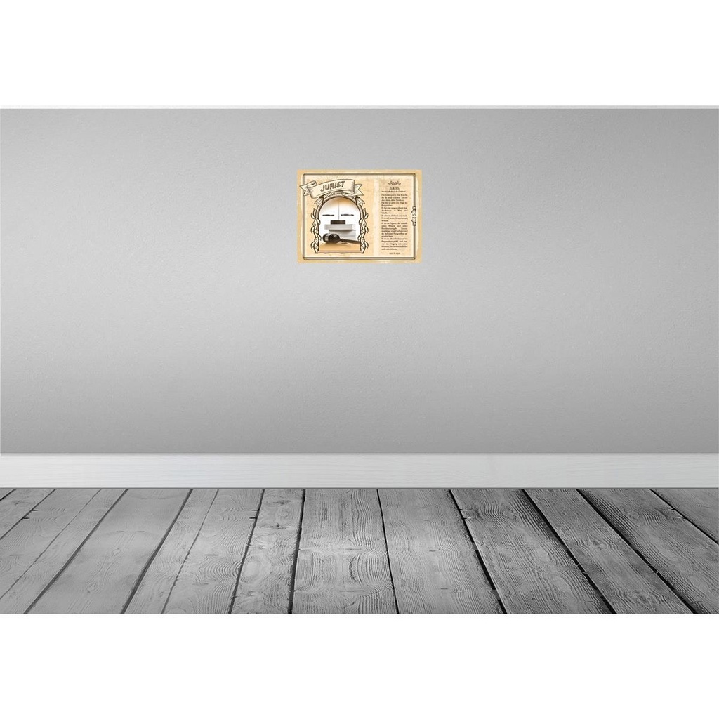 [LA-138226] Blechschild 30x40 cm Jurist Sprache Paragraphen Schrift Beruf Arbeit Bild 2