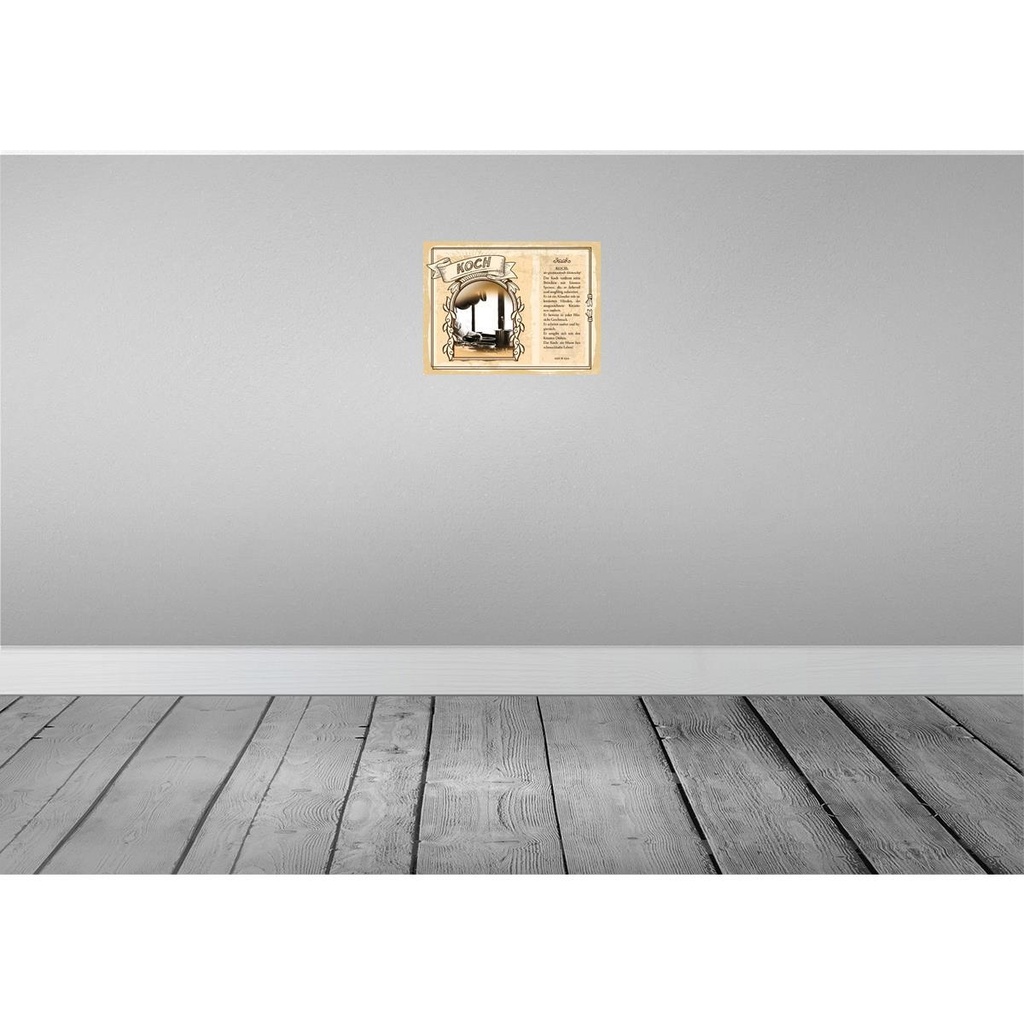 [LA-138232-H] Holzschild 30x40 cm Koch Speisen Geschmack Hygiene Beruf Arbeit Bild 2