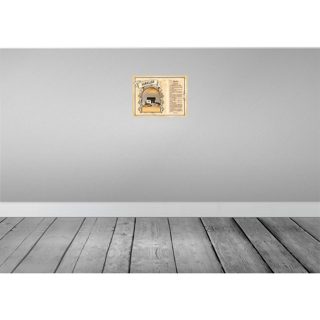 [LA-138243-H] Holzschild 30x40 cm Makler Experte für Immobilie Beruf Arbeit Bild 2
