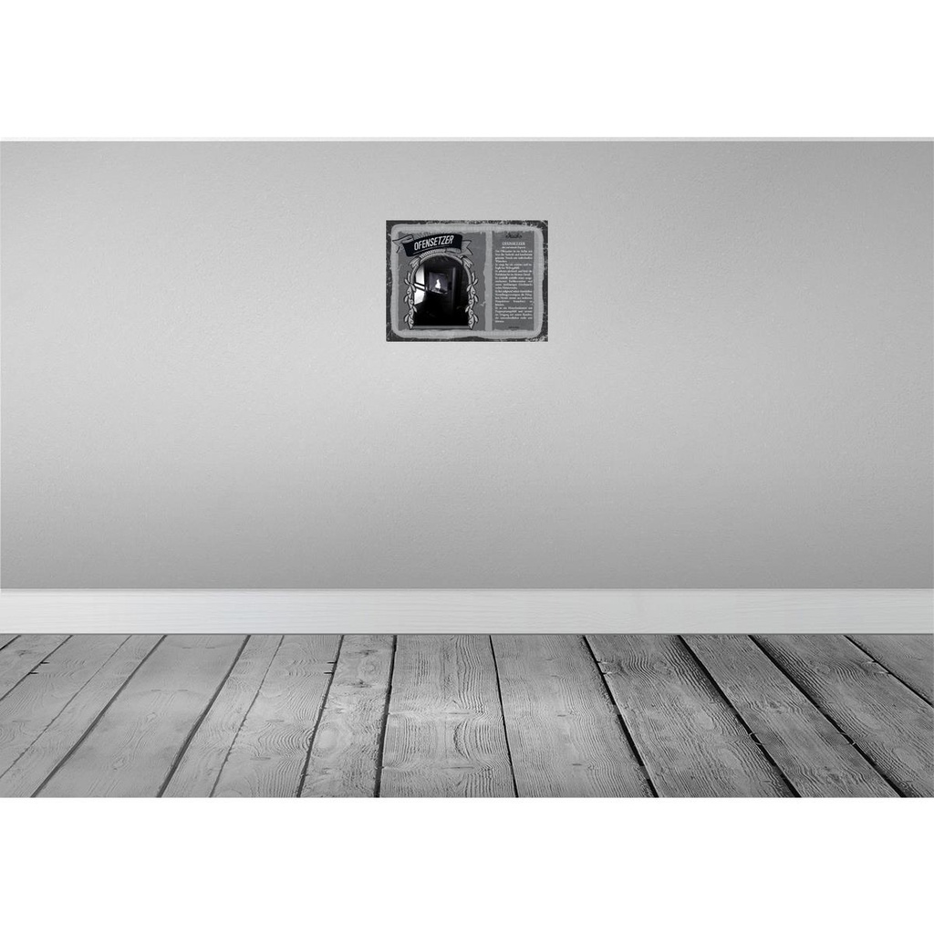 [LA-138255] Blechschild 30x40 cm Offensetzer Wärme Experte Stylist Beruf Arbeit Bild 2