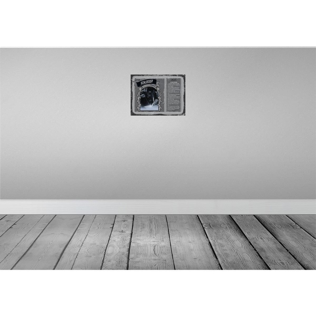 [LA-138268] Blechschild 30x40 cm Schmied Eisen Experte Meister Beruf Arbeit Bild 2