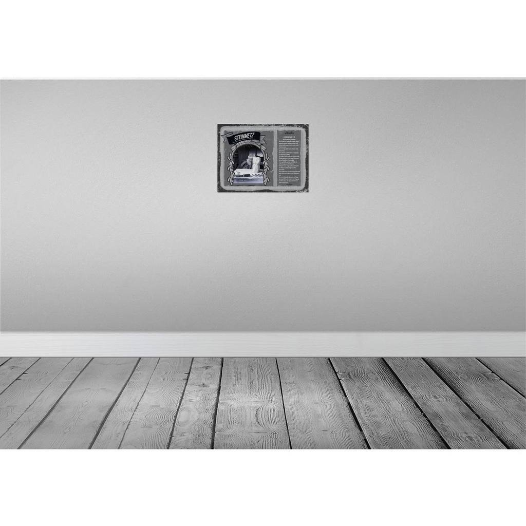 [LA-138276] Blechschild 30x40 cm Steinmetz Meisterwerke exakt Dekoration Spruch Zitat Bild 2