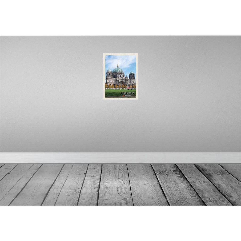 [LA-138300] Blechschild 40x30 cm Berlin Hauptstadt Architektur Dom Bildmotiv Reisemotiv Abenteuer Reisen Urlaub Häuser Bild 2