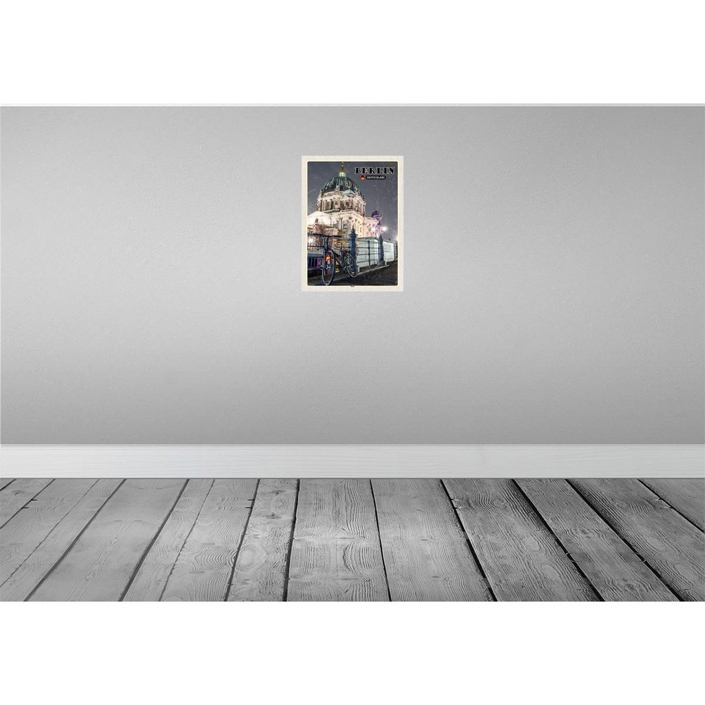 [LA-138301] Blechschild 40x30 cm Berlin Deutschland Architektur Dom Bildmotiv Reisemotiv Abenteuer Reisen Urlaub Häuser Bild 2