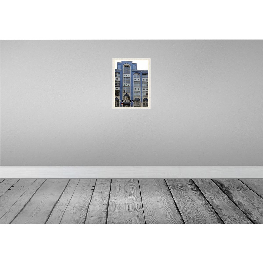 [LA-138307-H] Holzschild 40x30 cm Berlin Hackesche Höfe Hauptstadt Bildmotiv Reisemotiv Abenteuer Reisen Bild 2