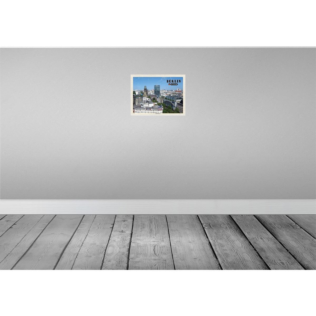 [LA-138311-H] Holzschild 30x40 cm Berlin Hauptstadt Kurfürstendamm Bildmotiv Reisemotiv Abenteuer Reisen Bild 2