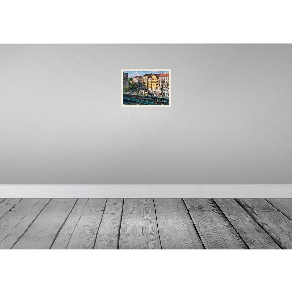 [LA-138322-H] Holzschild 30x40 cm Berlin Prenzlauer Berg Deutschland Bildmotiv Reisemotiv Abenteuer Reisen Bild 2