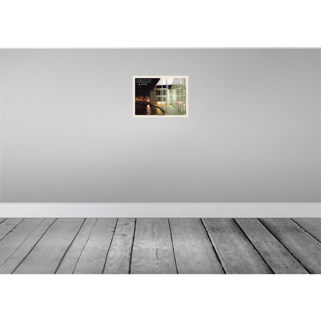 [LA-138323] Blechschild 30x40 cm Berlin Regierungsviertel Abend Bildmotiv Reisemotiv Abenteuer Reisen Urlaub Bild 2