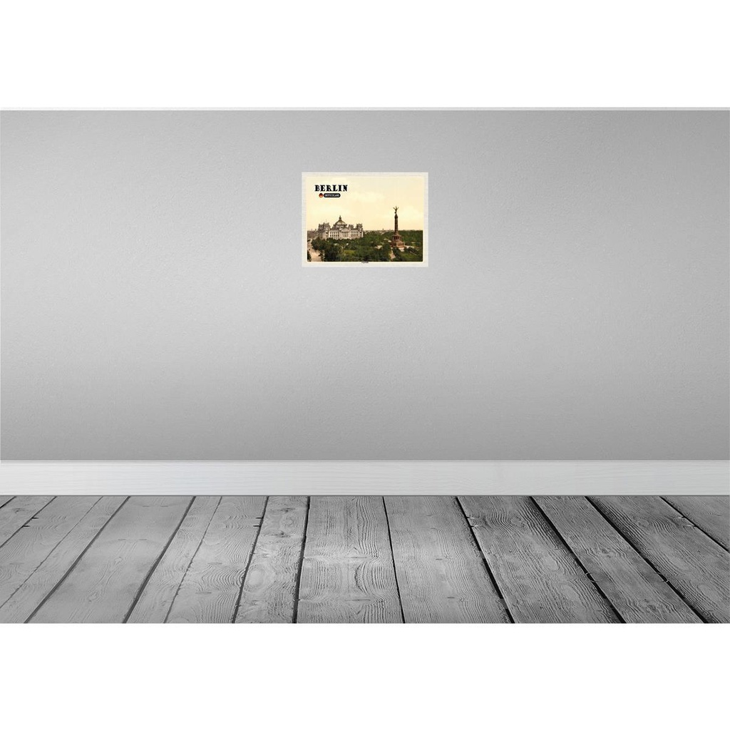 [LA-138328-H] Holzschild 30x40 cm Berlin Siegessäule Deutschland Bildmotiv Reisemotiv Abenteuer Reisen Bild 2
