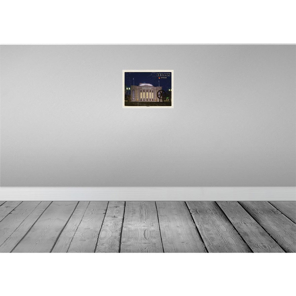 [LA-138331] Blechschild 30x40 cm Berlin Volksbühne Deutschland Bildmotiv Reisemotiv Abenteuer Reisen Straße Stadt Urlaub Bild 2