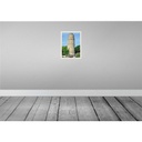 [LA-138338-H] Holzschild 40x30 cm Bochum Bismarkturm Architektur Bildmotiv Reisemotiv Abenteuer Reisen Bild 2