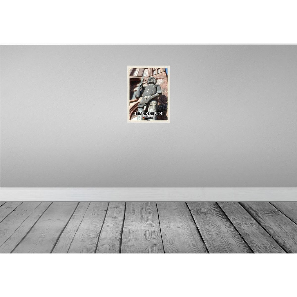 [LA-138342-H] Holzschild 40x30 cm Brandenburg an der Havel Roland Bildmotiv Reisemotiv Deutschland Bild 2
