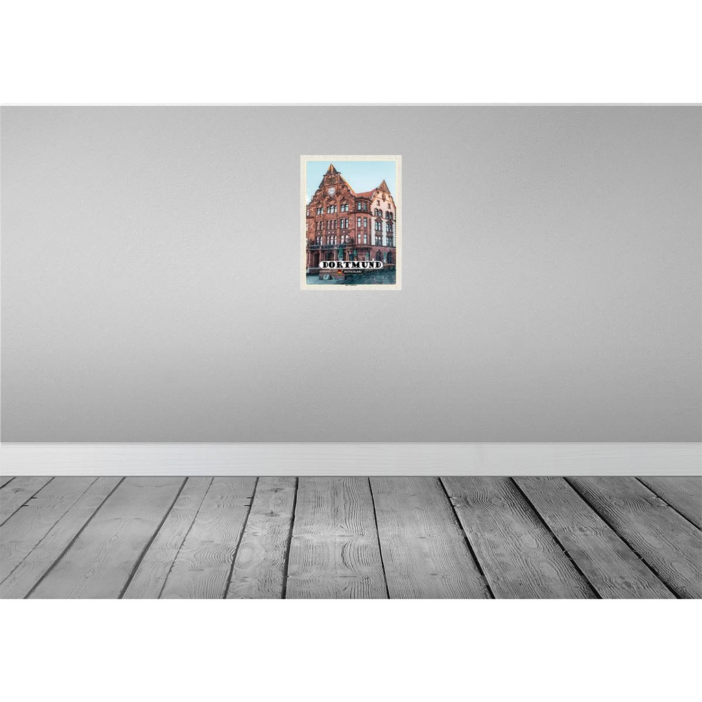 [LA-138349] Blechschild 40x30 cm Dortmund Altes Stadthaus Altstadt Bildmotiv Reisemotiv Abenteuer Reisen Deutschland Urlaub Bild 2