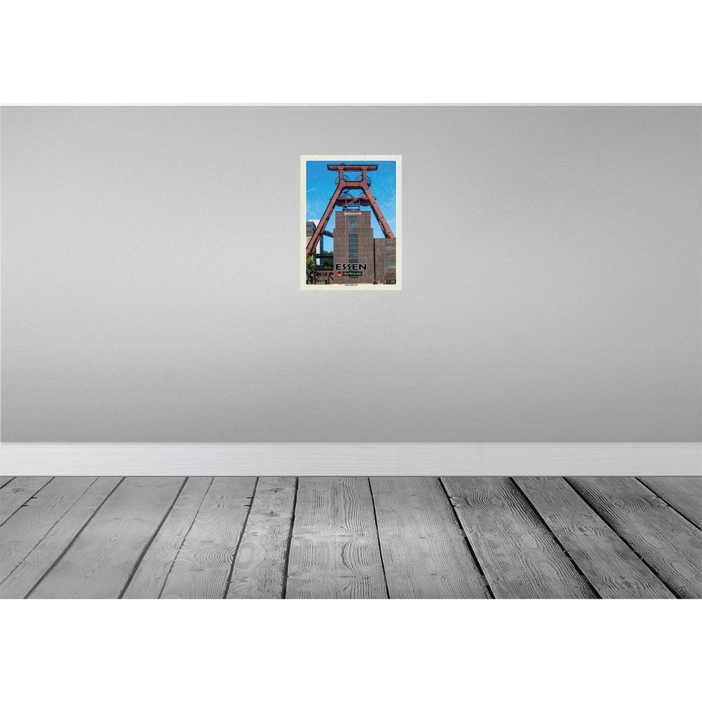 [LA-138354-H] Holzschild 40x30 cm Essen Deutschland Zeche Zollverein Bildmotiv Reisemotiv Bild 2